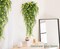 Outdoor Fake Hanging Plants,Hanging Plant Vine,Faux Eucalyptus Leafs Greenery Vine Plant Faux Plants Fake Plants Greenery for Jungle Theme Party Wedding Decoration(Yellow)